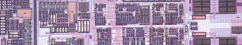An artistic image of an electronic circuit board.